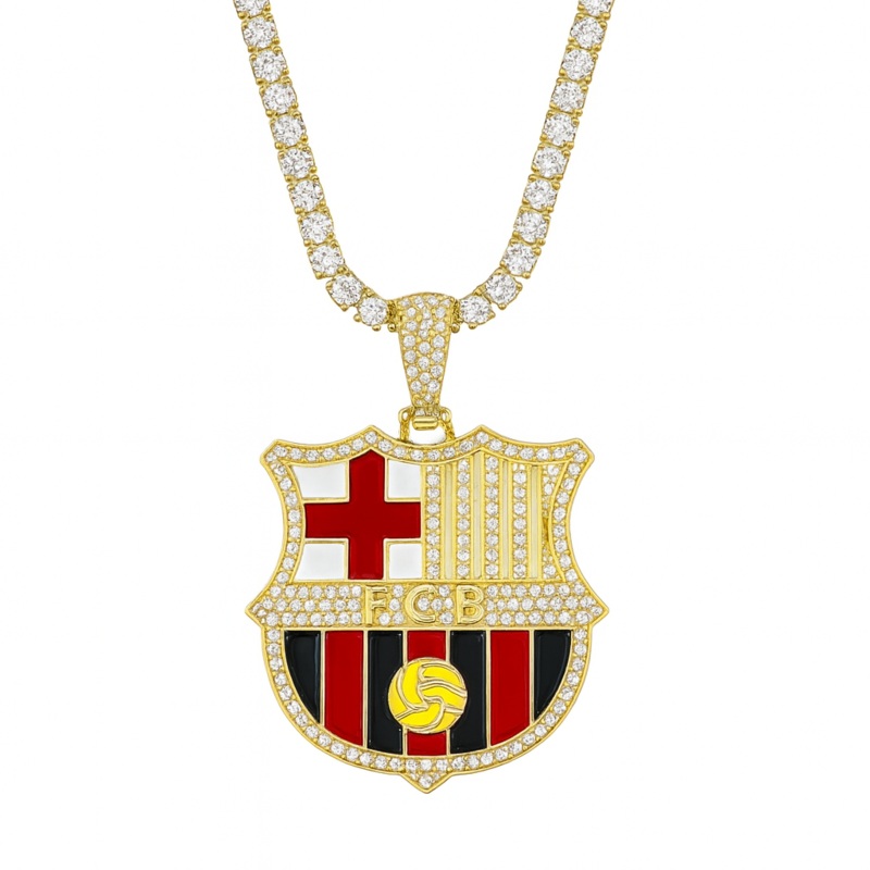 Customized Gifts Barcelona F.C. Pendant Necklace Chain for Football Fans (ONLINE ORDER ONLY)
