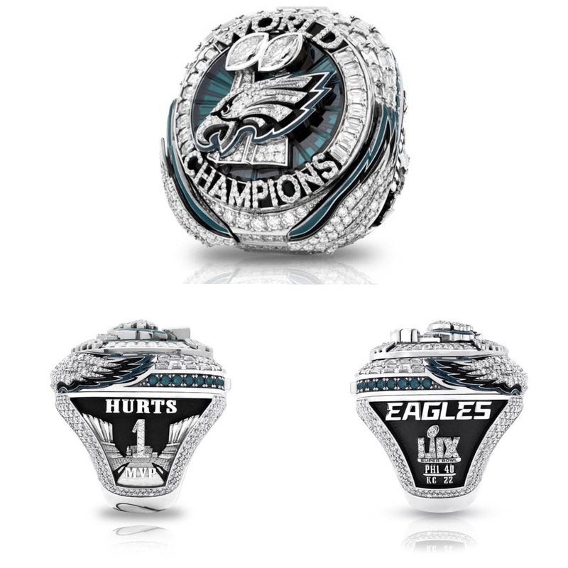 Philadelphia Eagles Super Bowl LIX Rings #1 Hurts MVP Edition with Wings Pop Out (ONLINE ORDER ONLY)