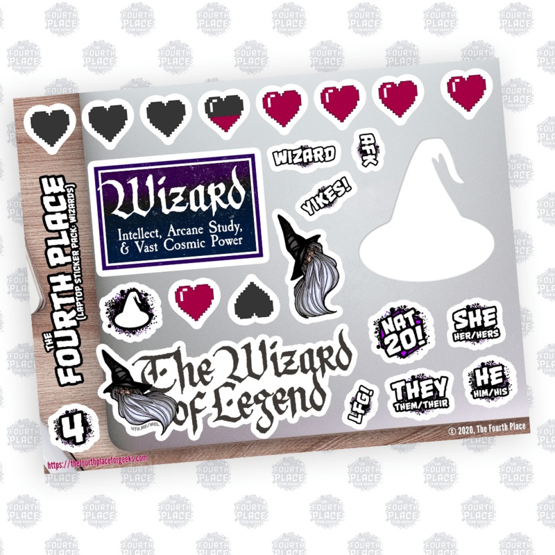Wizard Laptop Stickers (ONLINE ORDER ONLY)