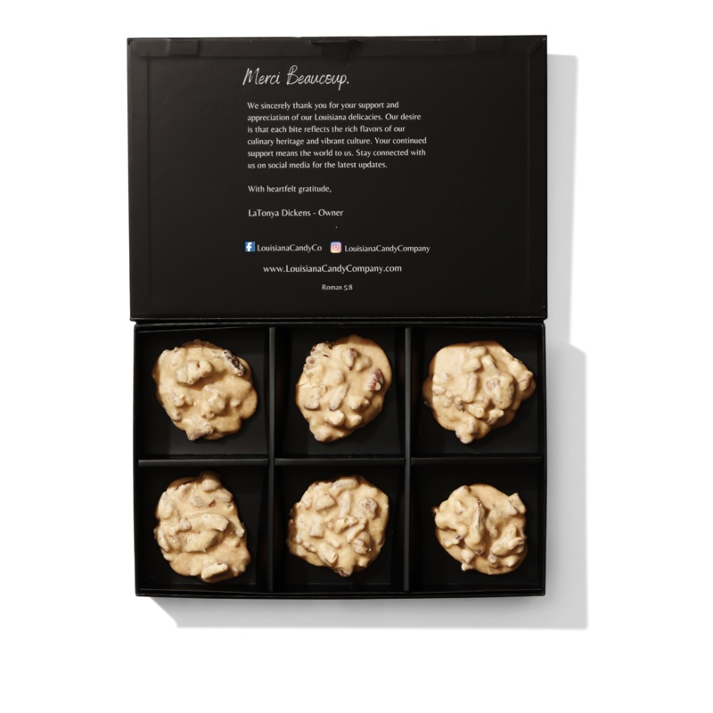 Classic Pecan Praline – 6 Count (ONLINE ORDER ONLY)