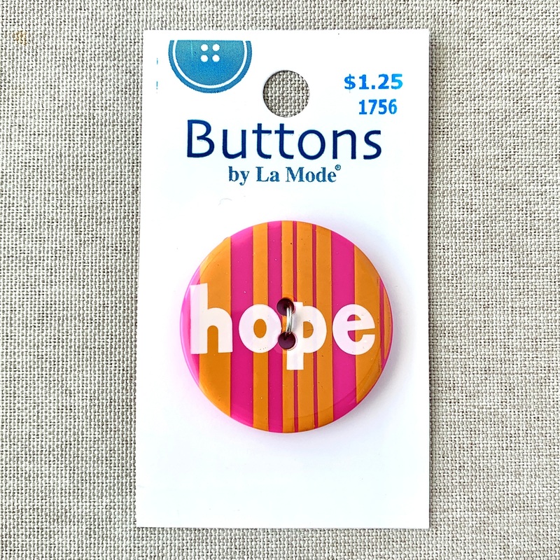 1756 Hope – La Mode – 2 Holes – 34mm – Pink and Orange (ONLINE ORDER ONLY)