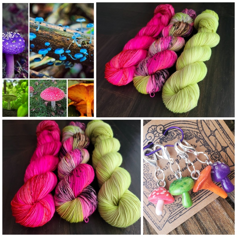 Enchanted Toadstools 3 skein kit (ONLINE ORDER ONLY)