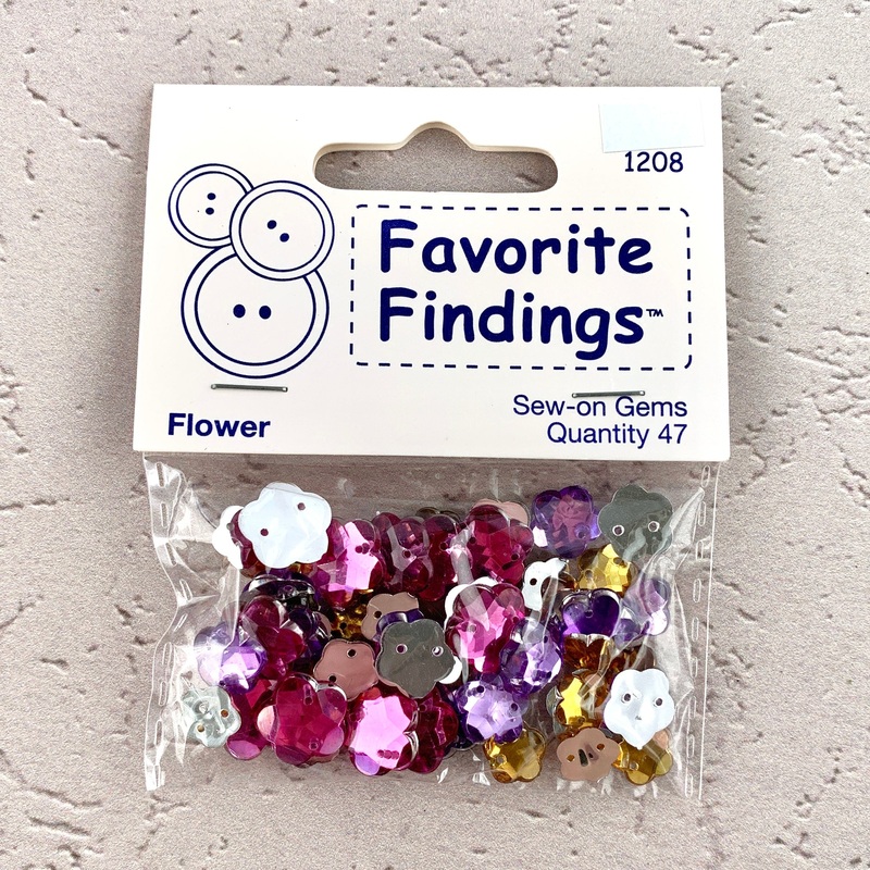 1208 Flower – Favorite Findings – Sew-on Gems (ONLINE ORDER ONLY)