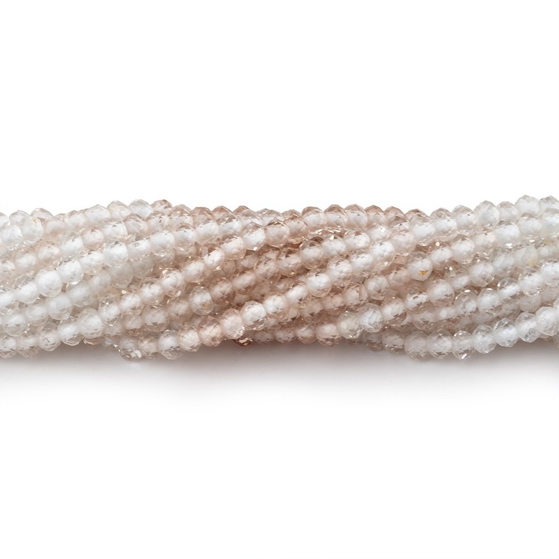 2.6mm Shaded Topaz Micro Faceted Rondelle Beads 13 inch 154 pieces AA (ONLINE ORDER ONLY)