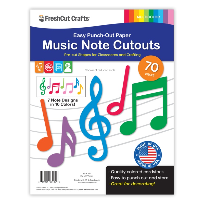 Music Notes Cutouts (ONLINE ORDER ONLY)