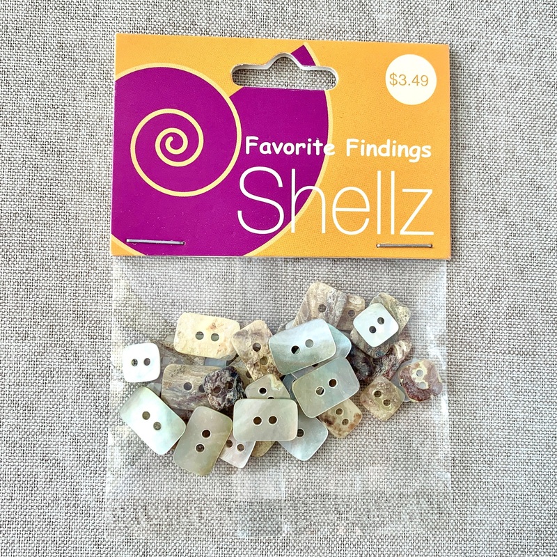 1808 Shell – Shellz – 2 Holes – Assorted Sizes – Natural (ONLINE ORDER ONLY)