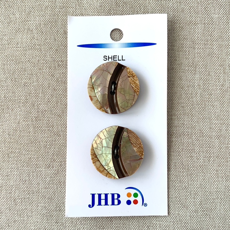 53222 Shell – JHB – 2 Holes – 25mm – Natural (ONLINE ORDER ONLY)