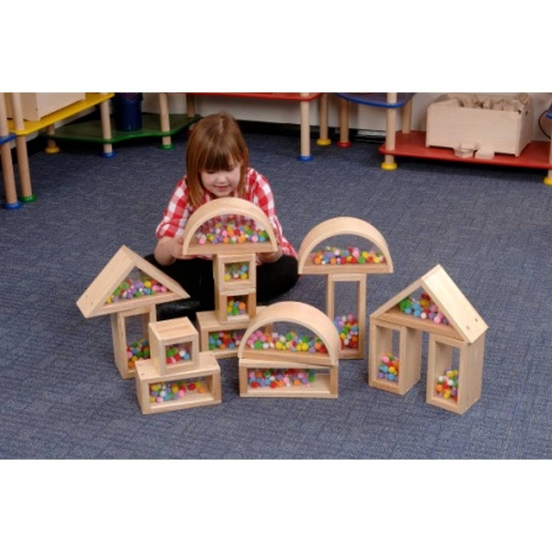 Pom Pom Hollow Blocks half set of 12