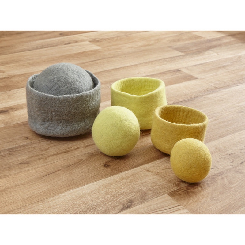 Felt Bowls & Balls Set of 6