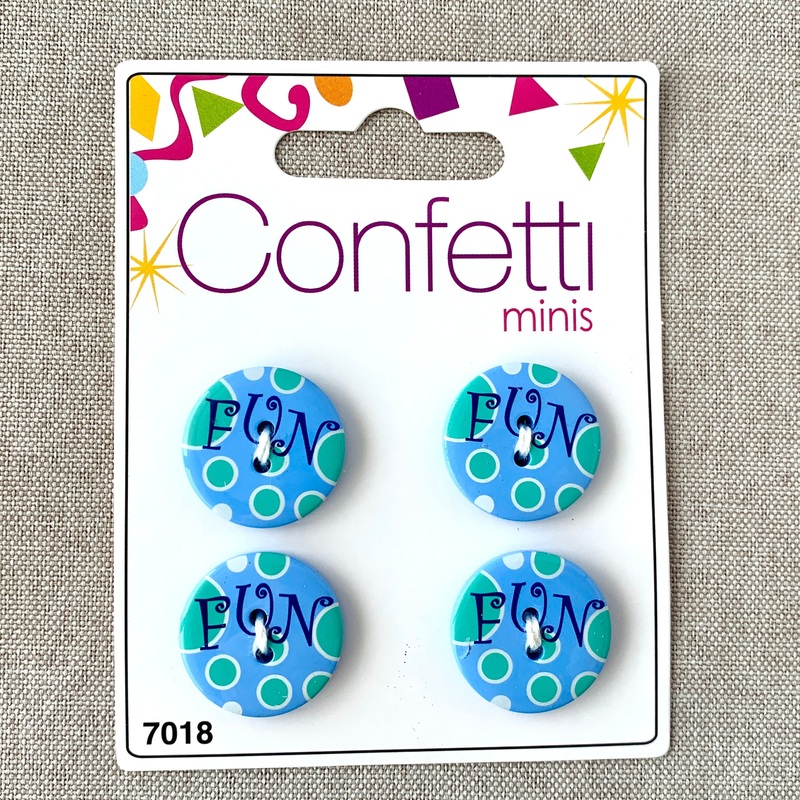 Fun – Confetti Minis Buttons – 2 Hole (ONLINE ORDER ONLY)