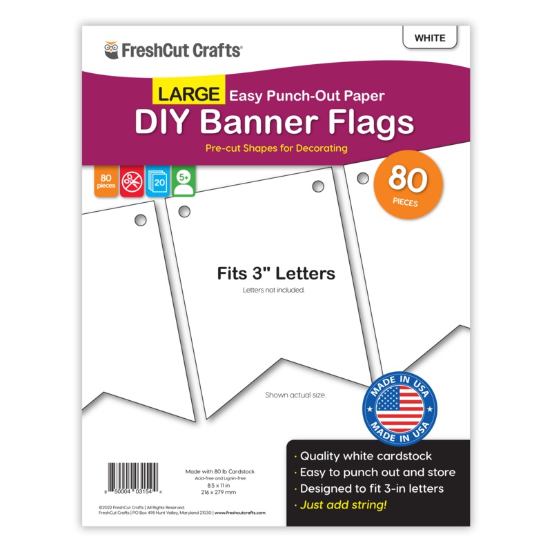 Large DIY Banner Flags (ONLINE ORDER ONLY)
