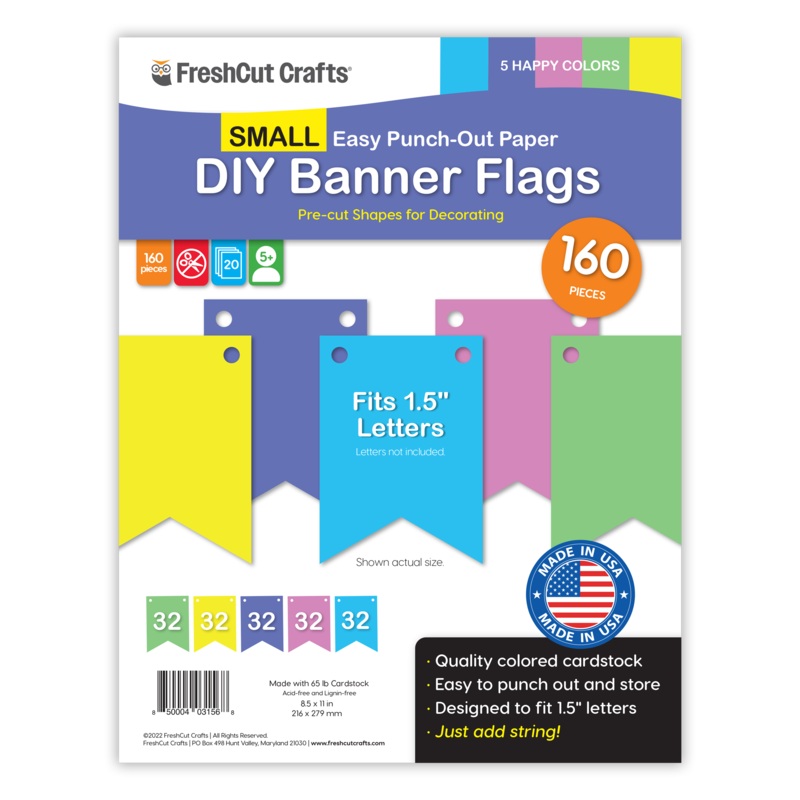 Small DIY Banner Flags (ONLINE ORDER ONLY)