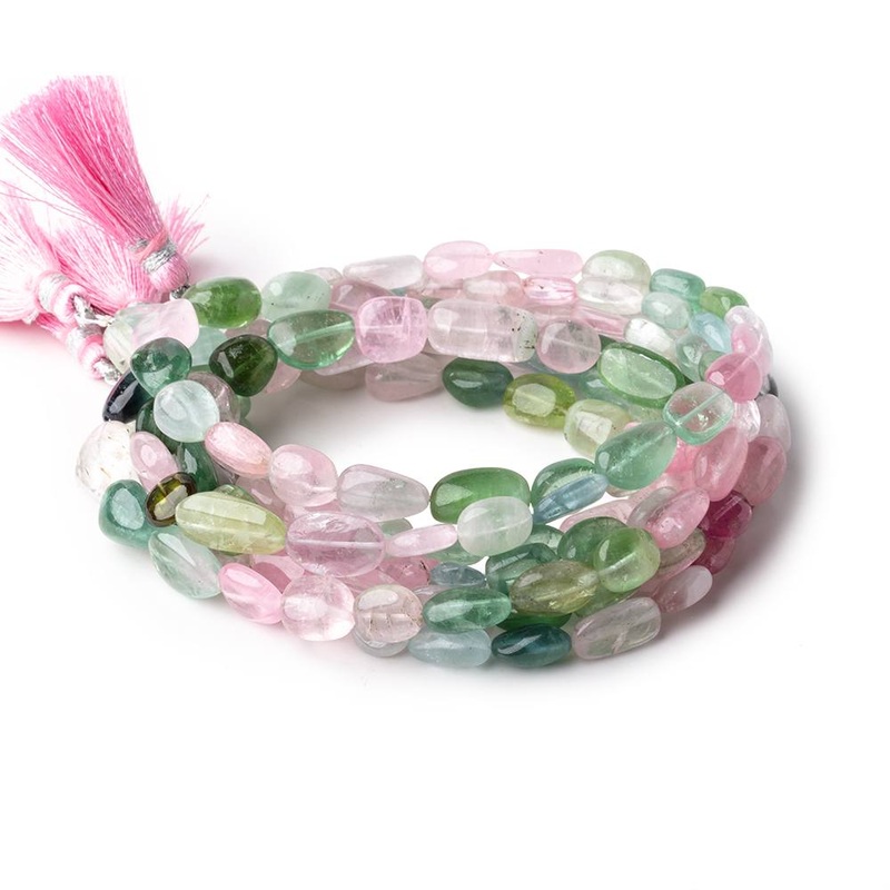 6×5-11x9mm Afghani Tourmaline Plain Nugget Beads 17 inch 43 pieces AAA (ONLINE ORDER ONLY)