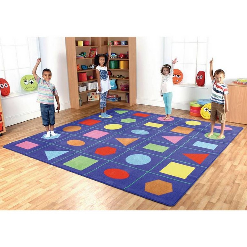 Geometric Shapes Placement Mat