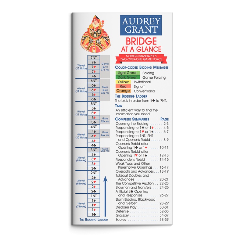 Bridge At-A-Glance: Modern Standard & Two-Over-One Game Force by Audrey Grant (Updated Edition) (ONLINE ORDER ONLY)