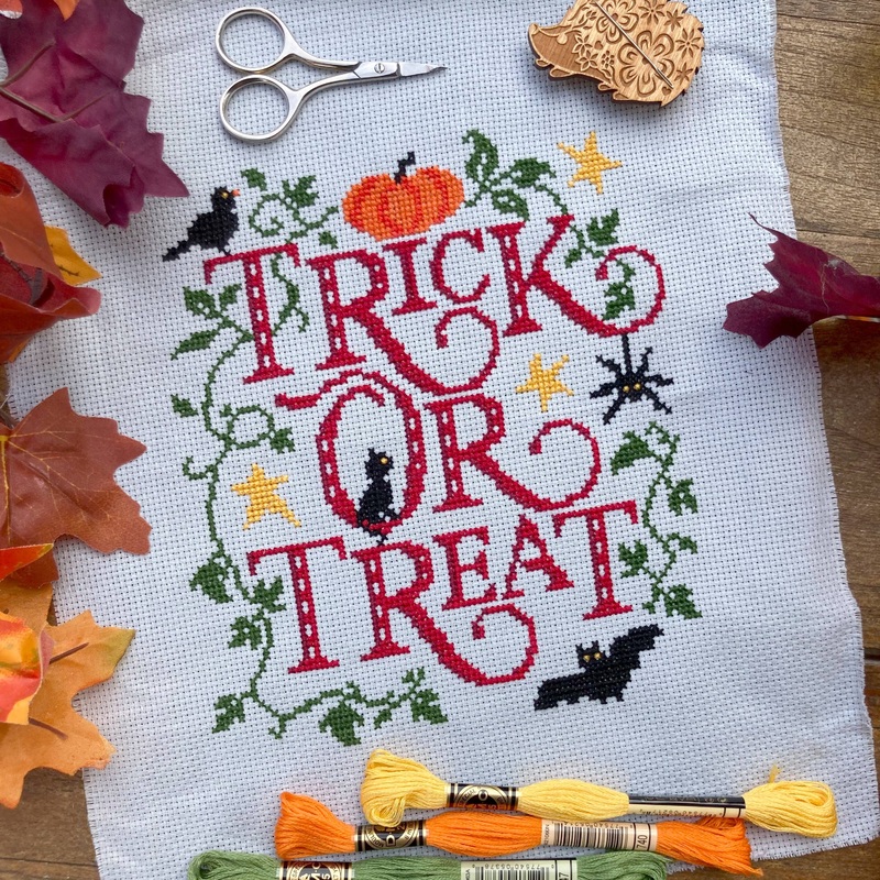 Love Poppet  Trick or Treat Cross Stitch Kit (ONLINE ORDER ONLY)