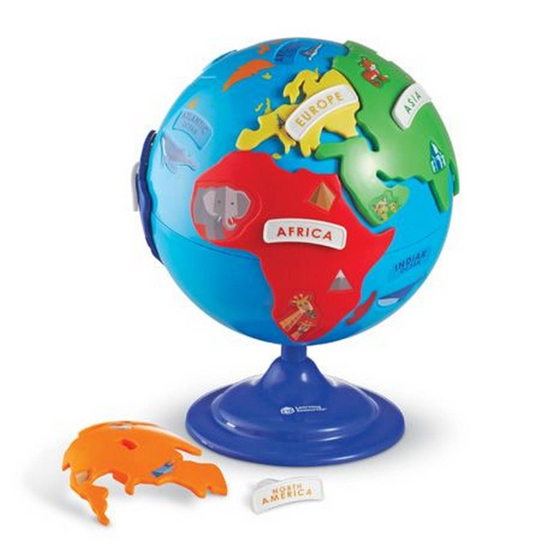 Montessori Puzzle Globe  World Parts