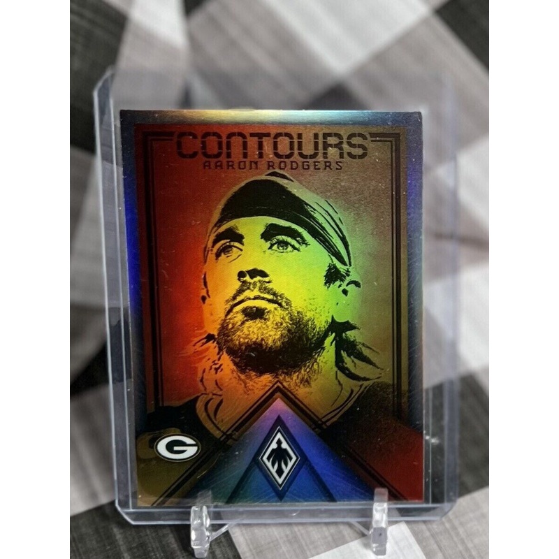 AARON RODGERS 2022 Panini Phoenix CONTOURS Refractor #CT-4 – GB Packers Insert (ONLINE ORDER ONLY)