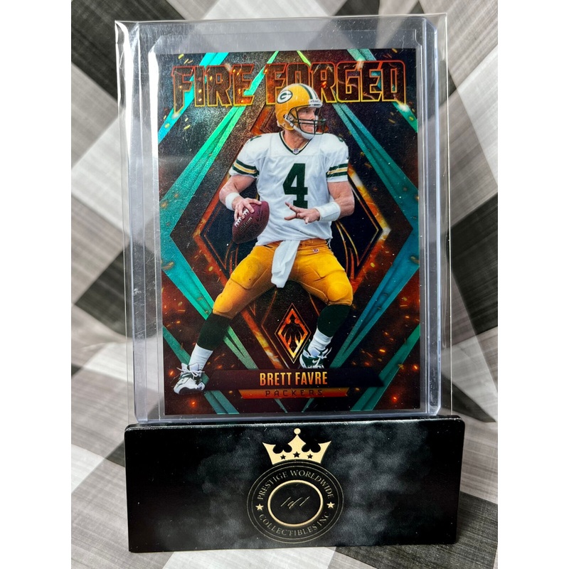 Brett Favre 2022 Phoenix Fire Forged Teal /199 #FF-10 Green Bay Packers (ONLINE ORDER ONLY)