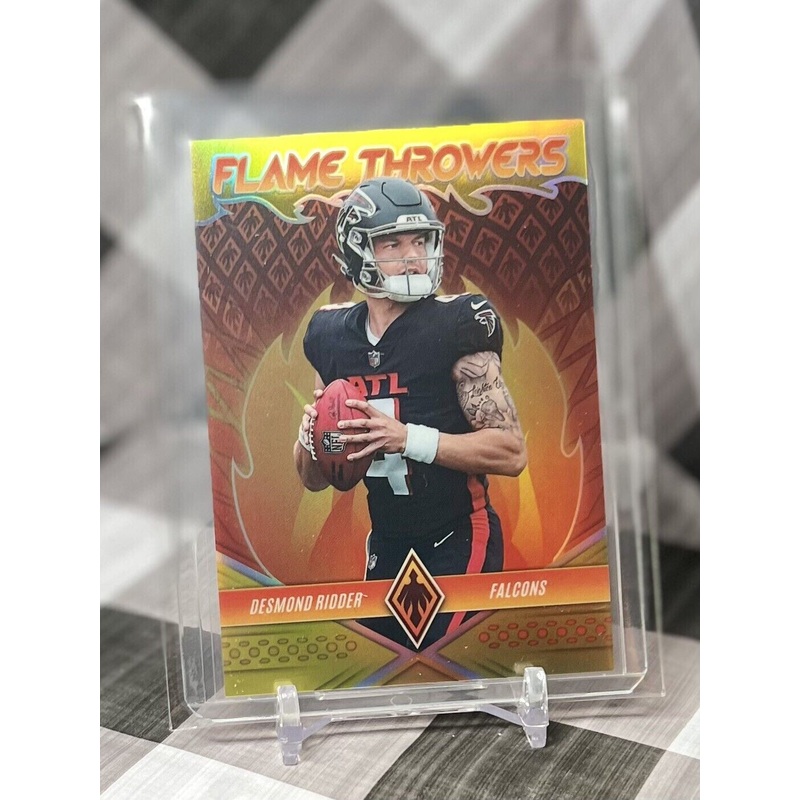 Desmond Ridder 2022 Phoenix Flame Throwers Yellow Rookie /75 #FT-28 – Falcons RC (ONLINE ORDER ONLY)