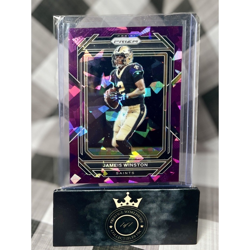 Jameis Winston 2022 Panini Prizm Purple Cracked Ice /225 #207 New Orleans Saints (ONLINE ORDER ONLY)