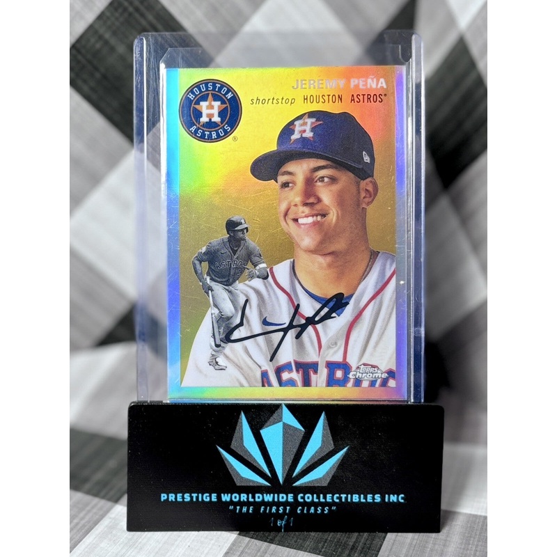Jeremy Pena 2023 Topps Chrome Platinum Refractor #243 Houston Astros (ONLINE ORDER ONLY)