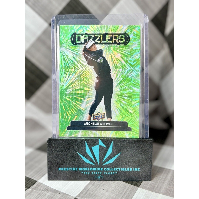 Michelle Wie West 2024 Upper Deck Golf Dazzlers Green #DZ-21 LPGA Tour (ONLINE ORDER ONLY)