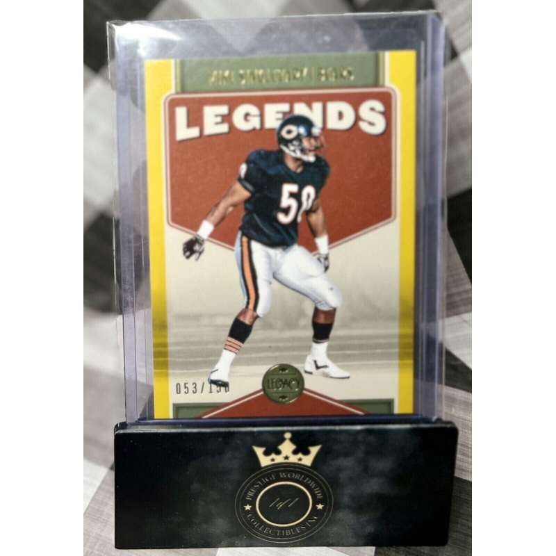 MIKE SINGLETARY 2022 Panini Legacy Legends Yellow /150 #123 Chicago Bears HOF (ONLINE ORDER ONLY)