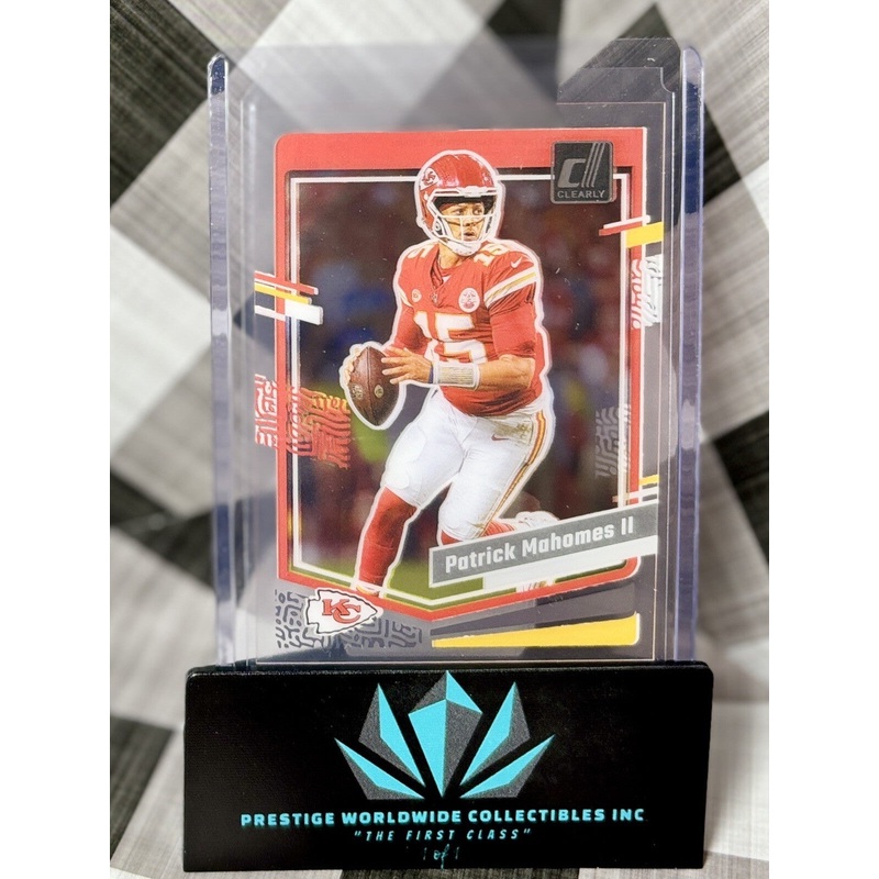 Patrick Mahomes II 2023 Panini Clearly Donruss Base #25 Kansas City Chiefs (ONLINE ORDER ONLY)