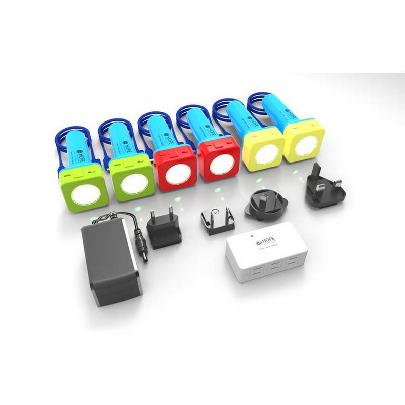 Rainbow Rechargeable Torches Set of 6