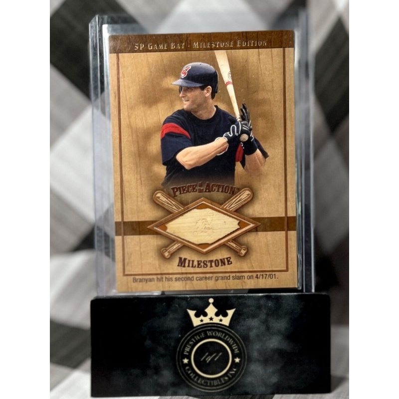 RUSSELL BRANYAN 2001 UPPER DECK SP Game Bat Milestone Edition #M-RB CLE INDIANS (ONLINE ORDER ONLY)