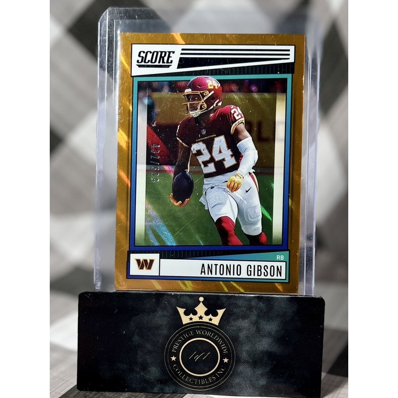 Antonio Gibson 2022 Panini Score Dots Red /499 #255 Washington Commanders (ONLINE ORDER ONLY)