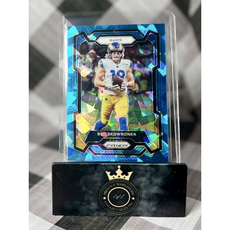 Ben Skowronek 2023 Panini Prizm FOTL Blue Ice Prizm SP /99 #163 Los Angeles Rams (ONLINE ORDER ONLY)