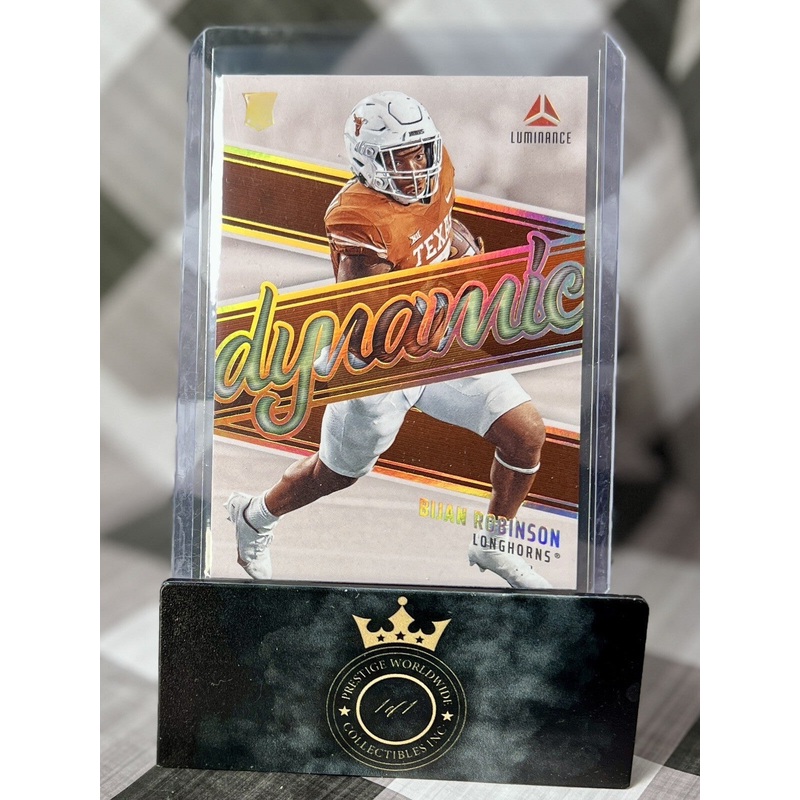 Bijan Robinson 2023 Panini Luminance Dynamic Rookie #DR-7 Atlanta Falcons RC (ONLINE ORDER ONLY)