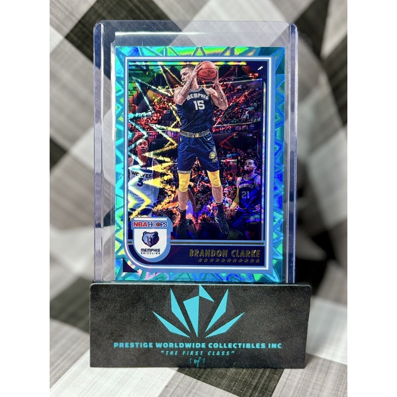 Brandon Clarke 2022-2023 NBA Hoops Teal Explosion #139 Memphis Grizzlies (ONLINE ORDER ONLY)