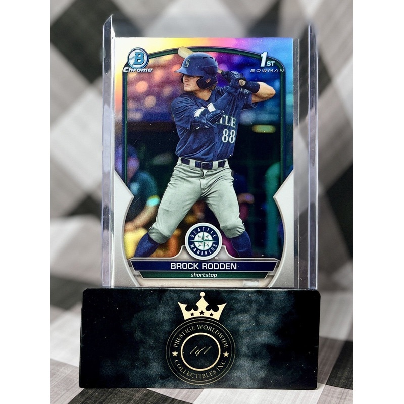 Brock Rodden 2023 Bowman Draft 1st Chrome Refractor #BDC-171 Seattle Mariners RC (ONLINE ORDER ONLY)