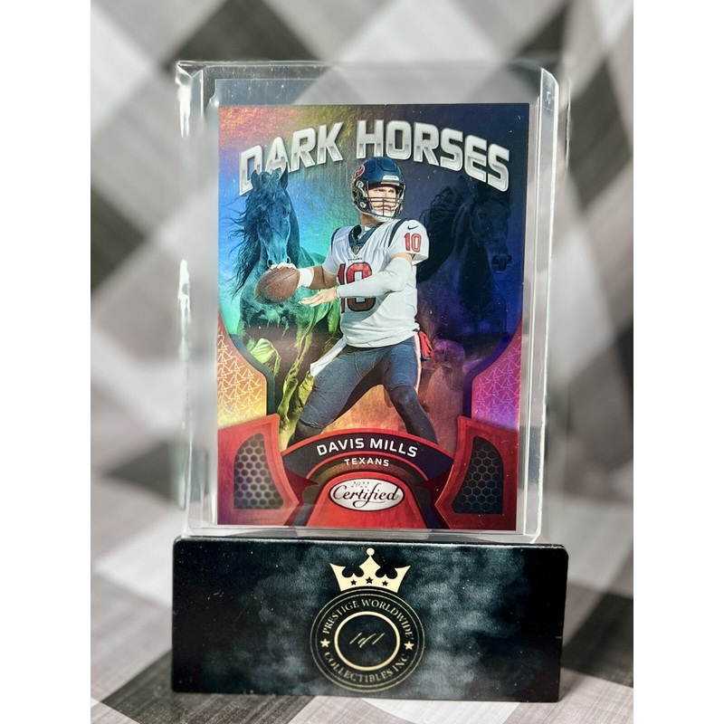 Davis Mills 2022 Panini Certified Dark Horses Mirror Red /99 #DH-15 Texans SP (ONLINE ORDER ONLY)