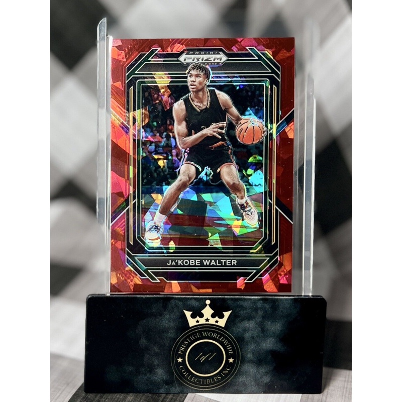 JaKobe Walter 2023 Panini Prizm Draft Picks Red Ice #27 Baylor Bears Prospect (ONLINE ORDER ONLY)