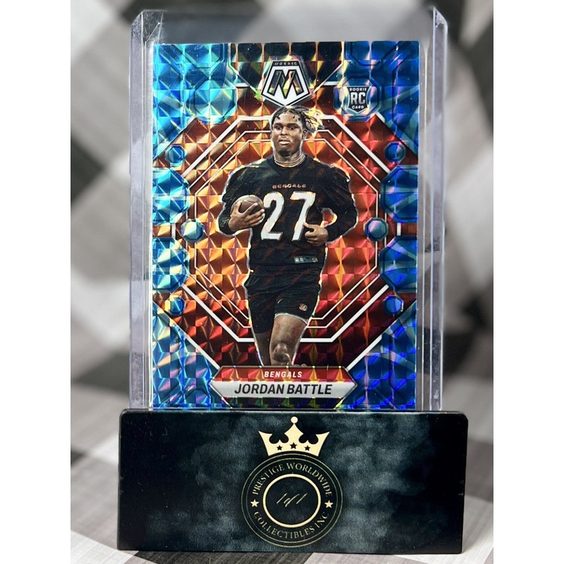 Jordan Battle 2023 Mosaic Blue Reactive Rookie #338 Cincinnati Bengals RC (ONLINE ORDER ONLY)