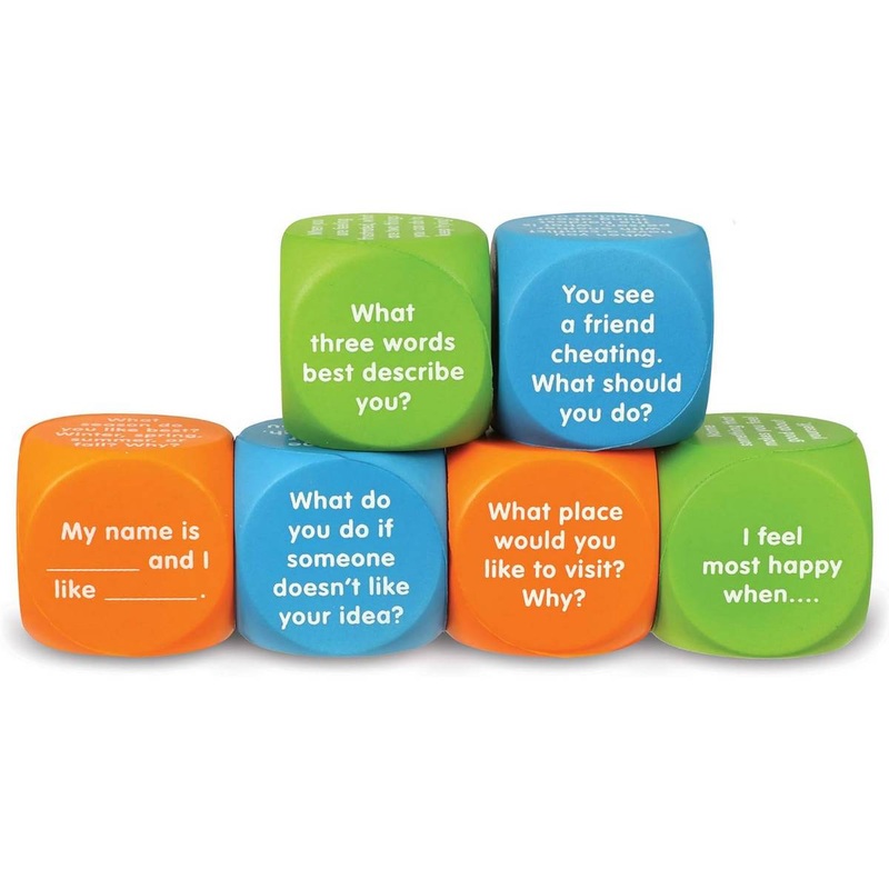 Learning Resources Lets Talk! Cubes, 6 Cubes with 36 Prompts