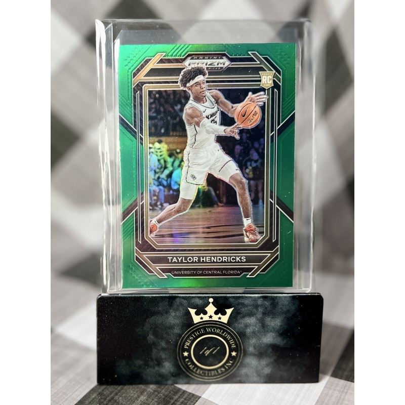 Taylor Hendricks 2023 Prizm Draft Picks Green Prizm #19 UCF & Utah Jazz RC (ONLINE ORDER ONLY)