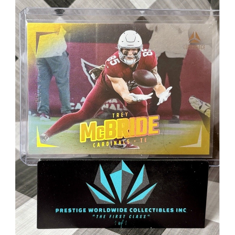 Trey McBride 2024 Panini Luminance Horizontal Gold /299 #99 Arizona Cardinals (ONLINE ORDER ONLY)