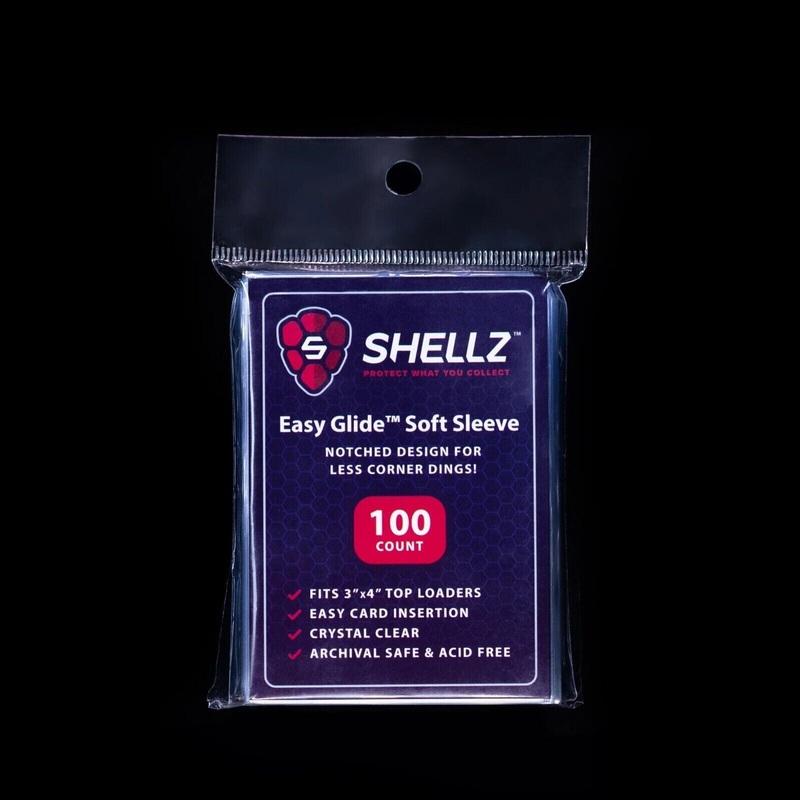 100pk CardShellz Premium Easy Glide Soft Sleeves w/ Pre-Cut Corners – Acid Free! (ONLINE ORDER ONLY)