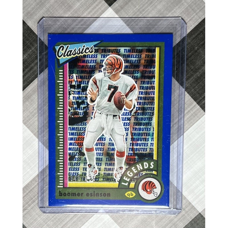 2022 Classics BOOMER ESIASON Timeless Tributes Blue /125 #141 Cincinnati Bengals (ONLINE ORDER ONLY)