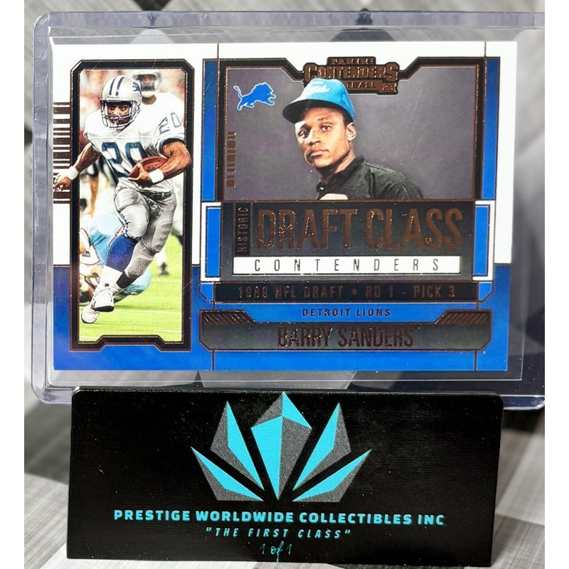 Barry Sanders 2023 Contenders Historic Draft Class Bronze #HDC-BSA Detroit Lions (ONLINE ORDER ONLY)