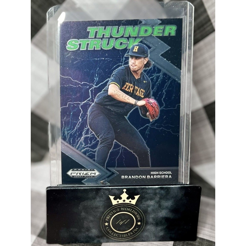 Brandon Barriera 2022 Prizm Draft Picks Insert Thunder Struck #TH-BB Toronto BJ (ONLINE ORDER ONLY)