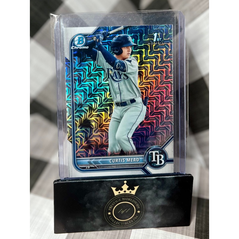 Curtis Mead 2022 Bowman Chrome 1st Mojo Refractor #BCP-10 Tampa Bay Rays (ONLINE ORDER ONLY)