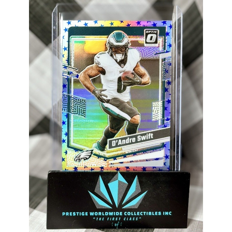 DAndre Swift 2023 Donruss Optic Blue Stars Emoji SP #155 Philadelphia Eagles (ONLINE ORDER ONLY)