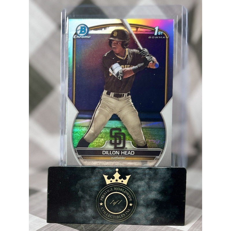 Dillon Head 2023 Bowman Draft Chrome 1st Refractor #BDC-7 San Diego Padres (ONLINE ORDER ONLY)