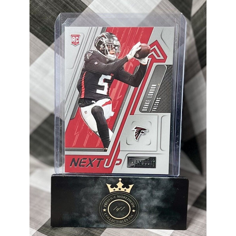 Drake London 2022 Panini Playbook Next Up Rookie Insert #NU-7 Atlanta Falcons RC (ONLINE ORDER ONLY)